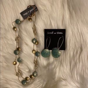 Necklace with matching earrings